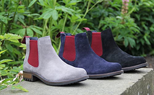 Oakenwood Bottines Chelsea formelles en daim et mousse à mémoire de forme pour homme - Les Beatles, Paul McCartney, John Lennon, RIngo Starr, George Harrison Oakenwood Bottines Chelsea formelles en daim et mousse à mémoire de forme pour homme – Image 8