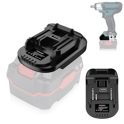 Adaptateur PAR20MT pour Parkside vers Makita, convertisseur de batterie pour batterie Parkside 20V XTeam vers Makita 18V outils électroportatifs (uniquement...