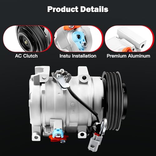 Image of cciyu Air Conditioning Compressor for Toyota Highlander 2.4L 2001-2007