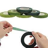 KONTONTY 6rouleaux Ruban Adhésif Floral Pour Tiges Ruban Adhésif Résistant Pour De Bouq...