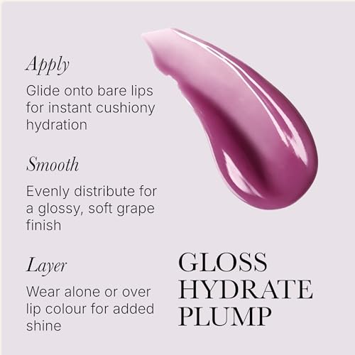 Image of Rodial Lip Oil with Plumping Collagen 4ml - Hydrating Vegan Lip Oil for Fuller, Smoother Lips, Nourishing Lip Care with Cherry, Jojoba & Macadamia Oils, Sheer Grape Gloss Finish
