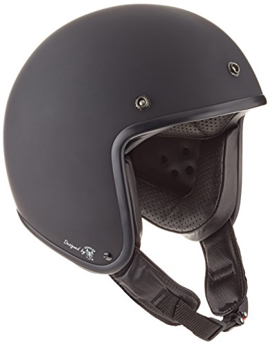 Bores Bogo 4 Jethelm Leder Designed by Gensler, CE-EN1077 Sportprüfung Ohne ECE, Schwarz-Matt, Größe S 51-52 cm