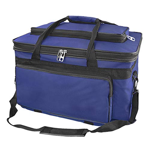 Image of Starsouce Large Capacity Art Supply Organizer Tote Bag - Padded Craft Storage with Adjustable Shoulder Strap, Foldable Travel Caddy for Brushes, Markers, Sketchbook, Watercolor Palette & More