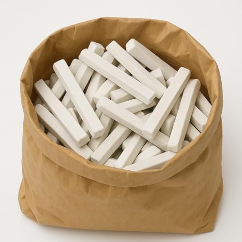 Edible Slate Pencils Jumbo Pack of 5 kg (175 oz) | White Chalk Bars | Natural Limestone | Thin Edible Chalk image 5