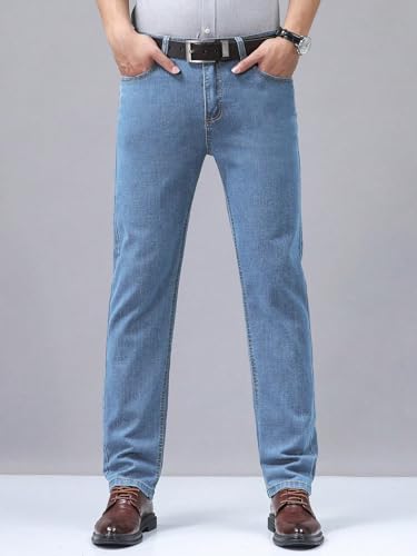 Image of URBAN POCKETS Jeans for Men | Denim Pants with Straight Fit & Formal Look (Regular-U08-U09)