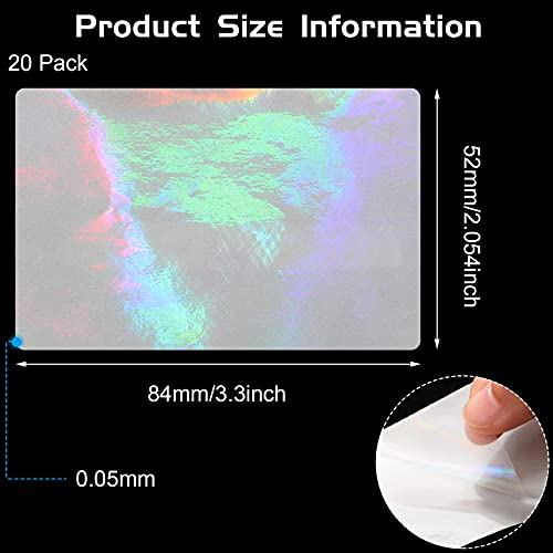 20 Pieces ID Card Hologram Business Self Stick ID Hologram Cards , 2.05 x 3.3 Inch