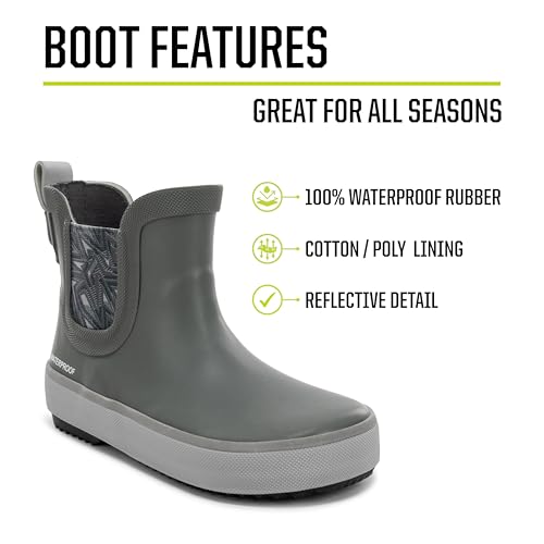Western Chief Kids Element Chelsea Kid Friendly, Lightweight, Waterproof Rain Boot with Cozy Lining - Perfect Outdoor Boots for Boys and Girls2