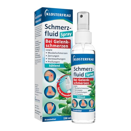 Klosterfrau Schmerz-Fluid | 150ml | kühlende Spray-Anwendung | Bei Gelenk- und Muskelschmerzen | 3-fach Wirkung