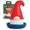 New Beardy Gnome Dish Brush by Ototo Dish Scrub Brush Gnomes Quirky Gifts Dish Brush Cute Kitchen Accessories Funny Kitchen Gadgets Vegetable Brush Cute and Useful Gifts for Women