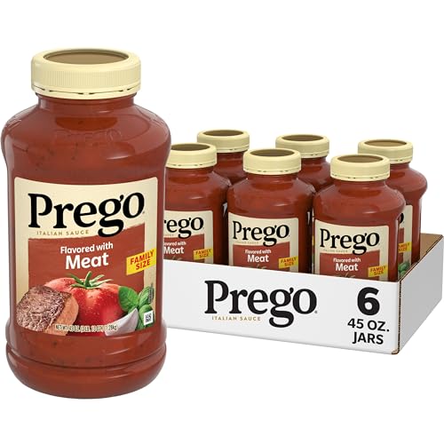 Prego Italian Tomato Pasta Sauce Flavored With Meat, 45 OZ