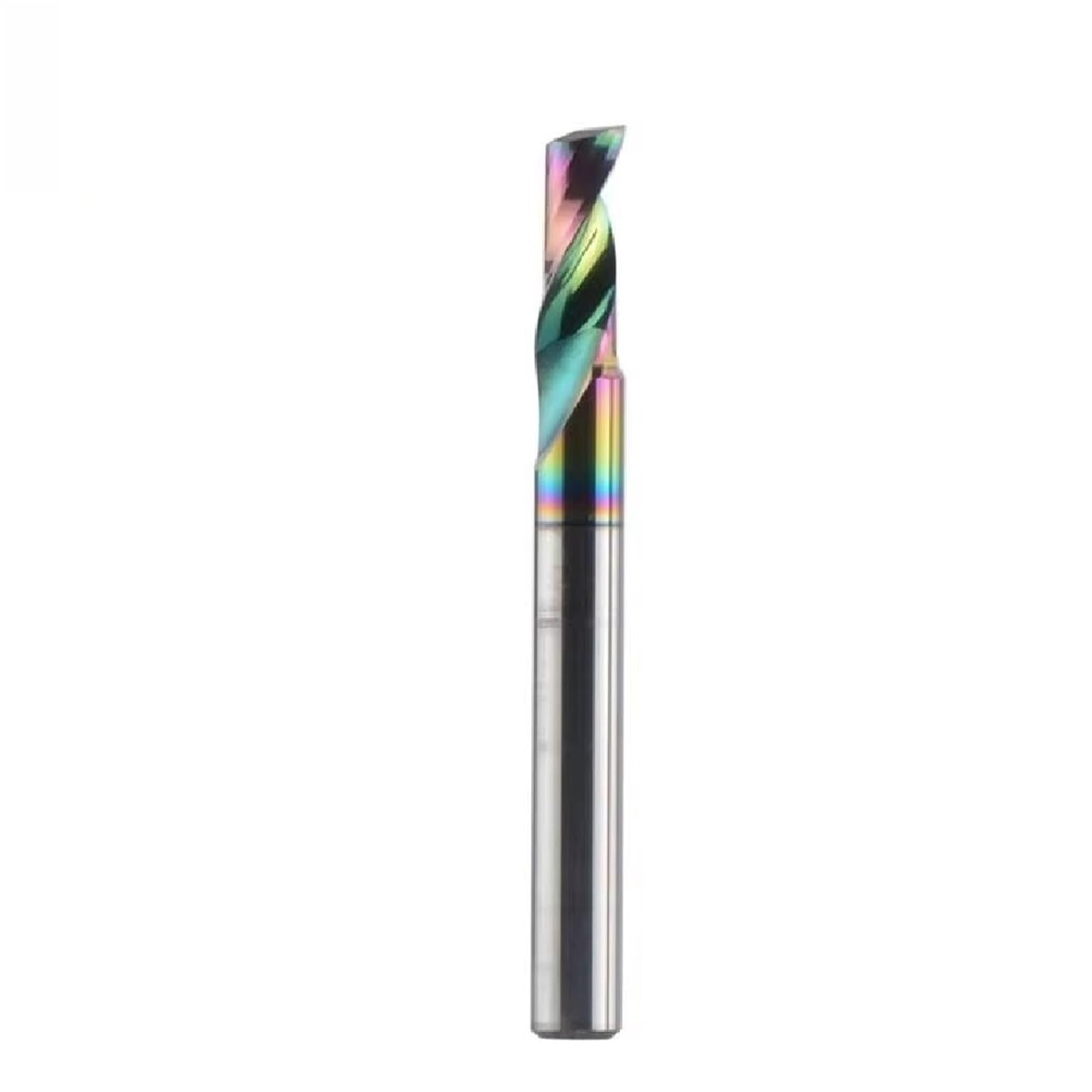 Fresa de carburo sólido una sola flauta para aluminio, cobre, acrílico, madera, revestimiento DLC, DSA1F(DSA1F-D8.0-L32)