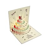 Tarjeta de cumpleaños musical con luces y sonido, tarjeta de felicitación interactiva para niños, adultos, celebraciones familiares, fiestas,