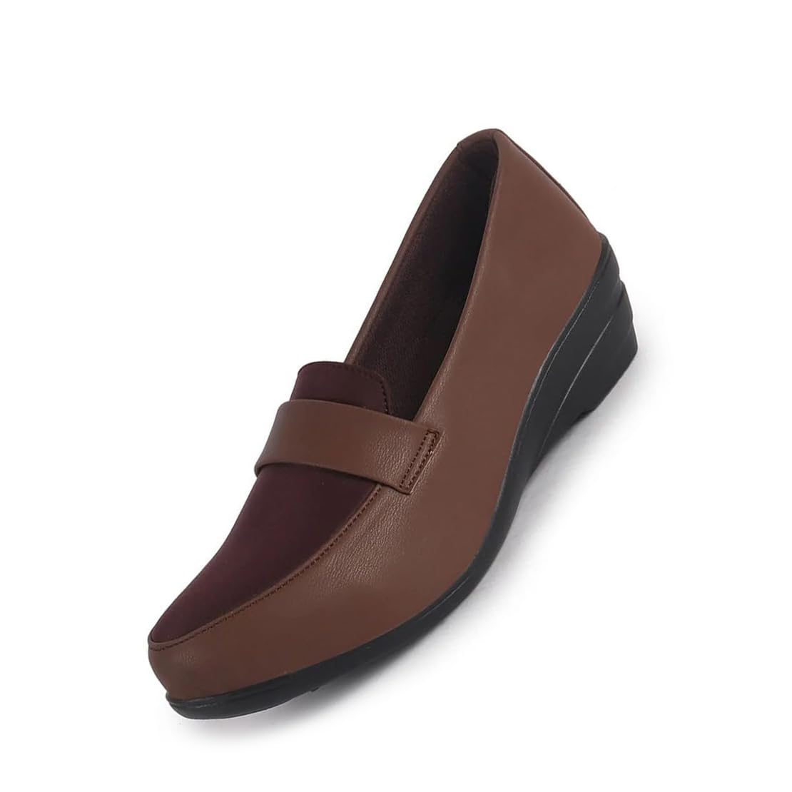 fausto Women Classic Formal Platform Heel Slip On Shoes | Pull On Shoes with All Day Comfort for Office, Meetings, Evening Events-picture-15