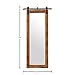 Stone & Beam Rectangular Vintage-Look Sliding Mirror, 70.5"H, Natural