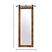 Stone & Beam Rectangular Vintage-Look Sliding Mirror, 70.5"H, Natural