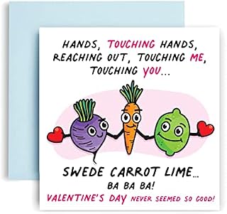 Huxters Funny Birthday Card  Swede Carrot Lime - Happy Birthday Card for her  gifts from women - Friend Birthday Card  Gift card  Funny Card for him men  Funny Card for Mum 14.8cm square