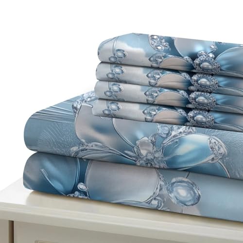 Housse de Couette 3D Confortable pour Lit Double Facile à Enfiler - 7