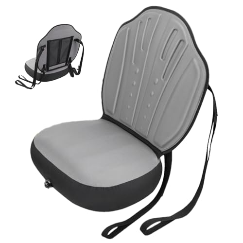 Asiento de paddle – Cómodo kayak, respaldo de asiento, cojín impermeable de tela Oxford, asiento de apoyo para barcos | Ajuste universal para hinchable, kayak, rafting, pesca, deportes acuáticos