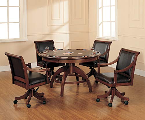 Hillsdale Palm Springs Caster Chair. Medium Brown Cherry