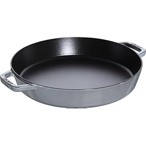 STAUB Cast Iron Frying Pan, Grey, 34 cm