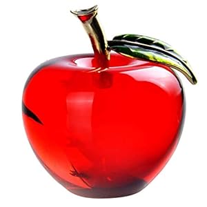 6 cm Crystal Apple Ornamenten, 6 cm Crystal Apple Ornamenten Home Office Decoratie Gift Souvenir
