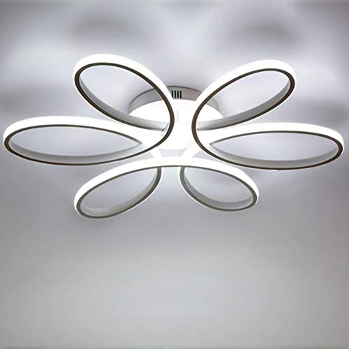 Preisvergleich Produktbild Moderne led Weiß deckenleuchte 6000K 75W kreative blumenförmige deckenleuchte acryl aluminium lampenschirm gebogenes design wohnzimmer lampe beleuchtung 58cm*11cm