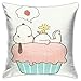 Produktbild pingshang Liebe Erdbeerkuchen Kissenbezugbezüge 18x18 dekorative Sofa Auto weich