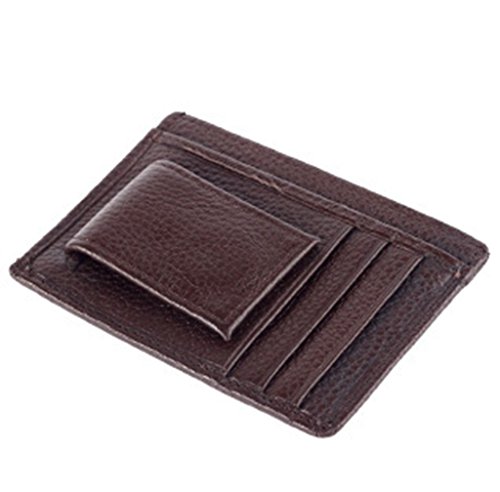 Ofertas del Viernes Negro 2016 valentoria® Hombre Piel Auténtica Money Clip Dinero Cartera para dinero Fashion - Funda tipo cartera para tarjetas Dad 's Regalos