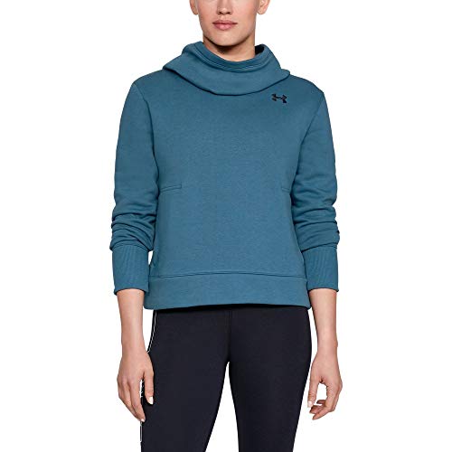 Under Armour Women's UA Cotton Fleece Logo Hoodie MD Static Blue