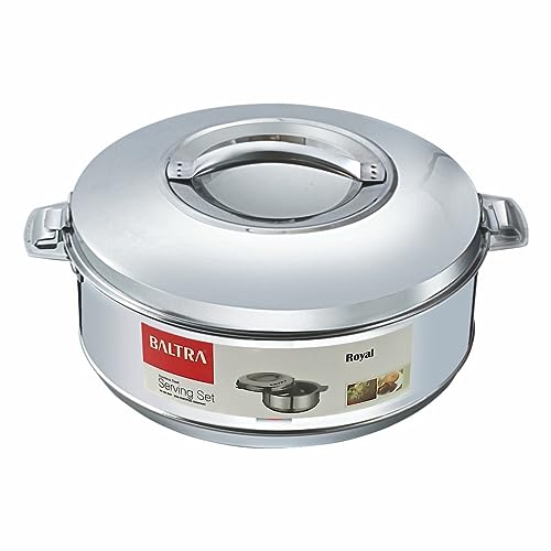 Image of BALTRA Royal Casserole Stainless Steel Hot Case /Box /chapati Stainless Steel Roti Case 5000ml