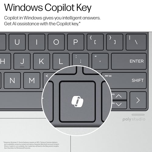 Image of HP Envy x360 2-in-1 Laptop (14 inch FHD+ Touchscreen, AMD Ryzen 5 8640HS (> Intel i7-1255u), 16GB RAM, 1TB SSD), Creator, Photographer, Designer, Backlit KB, 5MP IR Webcam, Copilot, Win 11 Pro, AI PC