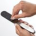 ForPro Professional Collection Stainless Steel Pedi File Kit - 100% Sanitizable Pedicure File for Heels and Feet - Includes Six Black 80 Grit and Six White 180 Grit Refill Strips- 8.5
