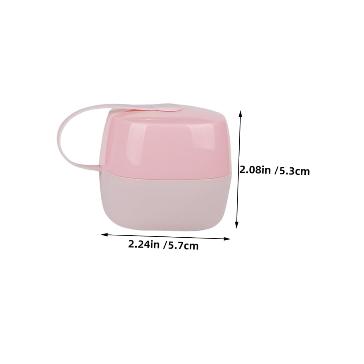 BESPORTBLE 4pcs Box Portable Pacifier Holder Case for Travel Lightweight and Easy to Clean Pacifier Container with Snap Closure for Busy Parents the Go