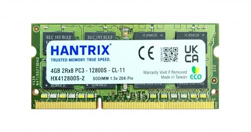 Image of 4GB DDR3 1600MHz Laptop RAM | 2RX8, PC3-12800S 1.5v SO-DIMM Memory Module for Notebook PCs | High-Speed DDR3 Upgrade