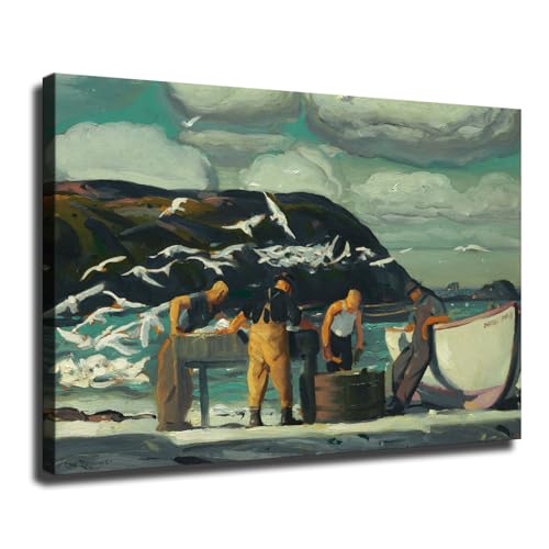 Cleaning Fish George Wesley Bellows Poster Wall Art for Living