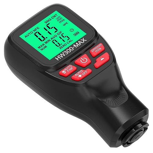 Medidor Digital de Espesor de Recubrimiento para Automóvil VICASKY con Pantalla Retroiluminada para Medición Precisa de Pintura Automotriz, Diseño Compacto y Portátil miniatura 1