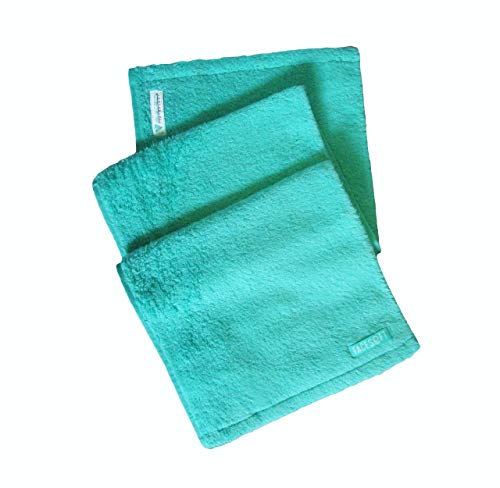 FACESOFT ECO-Friendly Yoga Sweat Towel - 100% Cotton Soft and Absorbent (10 x 38 inches, Aqua)