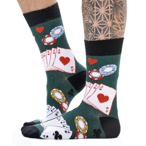 Soxy Mens Sushi Design Socks - 6 Pack - Novelty Sushi Designs - Cotton Rich Bright Assorted Colours - UK Shoe Size 6-11