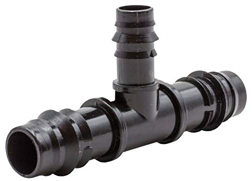 Riegolux 411142 Goteo Reducción en T 16-12-16 mm, Bolsa 10 unidades