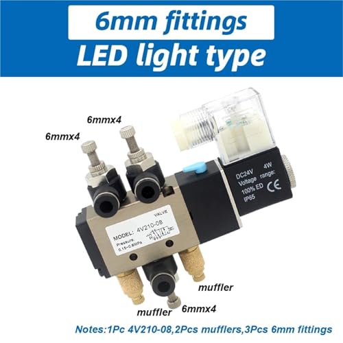 Électrovanne 4V210-08 à commutation rapide et bobine magnétique interchangeable - 3