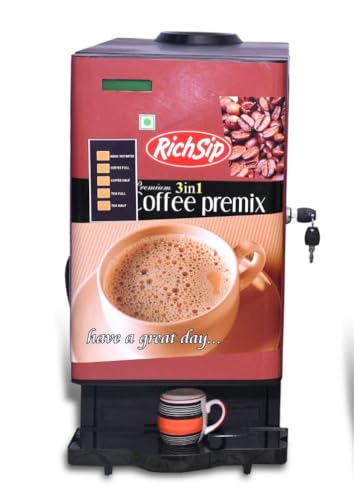 Image of Hot Beverage Vending Machine for Coffee /Tea /Lemon Tea- Suitable for Shops /Office /Factories | Tea and Coffee Vending Machine- 3 Litre Capacity - 2 Lane.