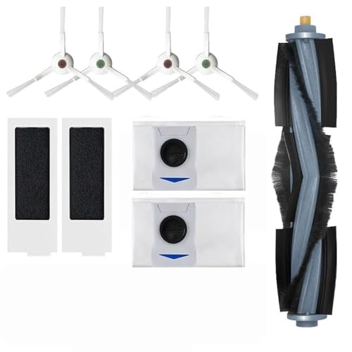 Image of Replacement Parts /Vacuum Accessories kit Compatible with ECOVACS Deebot T20 Omni /PRO /MAX T20 Pro /Max Plus 1 Main Brush, 4 Side Brushes, 2 Filters 2 Dust Bag, 1 Cleaning Tool