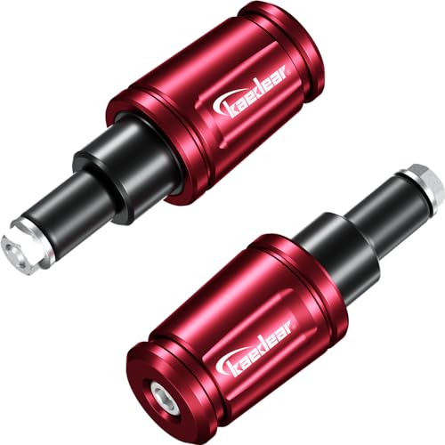 Kaedear(カエディア) バーエンド バイク ハンドルバーエンド バイク用 ハンドル ウェイト バイク用品 オートバイ 可変バーエンド KDR-BE1-YM16-R (レッド, ヤマハM16)