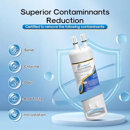 Image of EXCELPURE WHR1RXD1 Replacement for EDR1RXD1 Refrigerator Water Filter, Everydrop Filter 1, W10295370A, KAD1RXD1, P4RFWB, 46-9081, 46-9930, P5WB2L, PS2378001, 3Pack