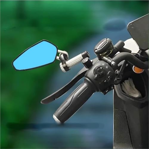 Espejo de ala fija Silver-44 para moto Zontes 310V 125U de acabado premium
