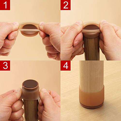 Amazon.co.jp: レック 椅子脚カバー 脚ピタキャップ S 丸・角