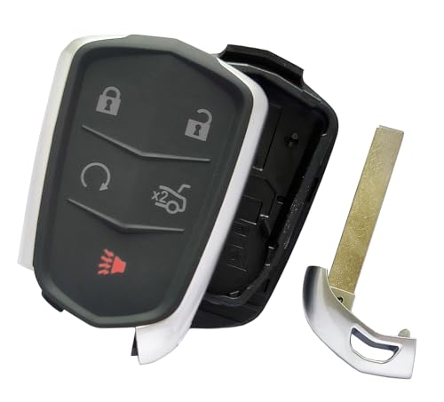 Coque de clé Cadillac ATS CTS XT5 XT6 boîtier télécommande 5 boutons 2015 - 4