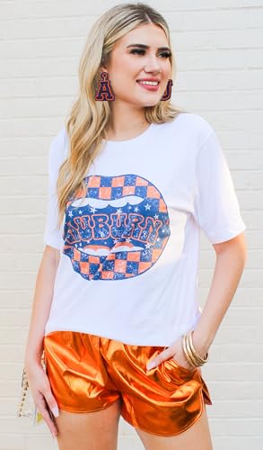 Football Earrings Game Day Sports Dangle Earrings Football Team Mom T A U G Letter Beaded Earring Jewelry Accessories Football Party Favors3