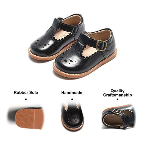 Image of Felix & Flora Toddler Little Girl Princess Dress Shoes-Mary Jane Flats for Girl Party School Shoes