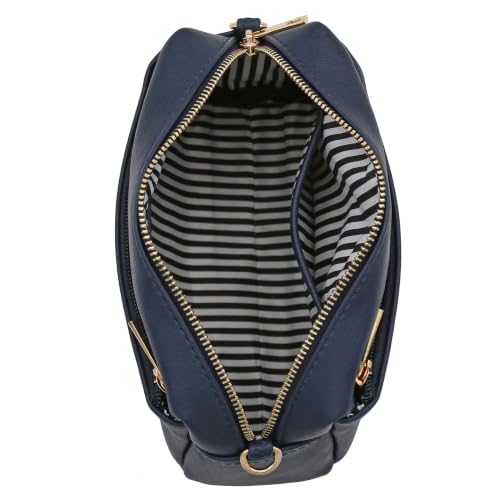 Image of FashionPuzzle Triple Zip Small Crossbody Bag